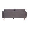Flash Furniture Stone Gray Faux Linen Sofa with Wooden Legs IS-VS100-GY-GG